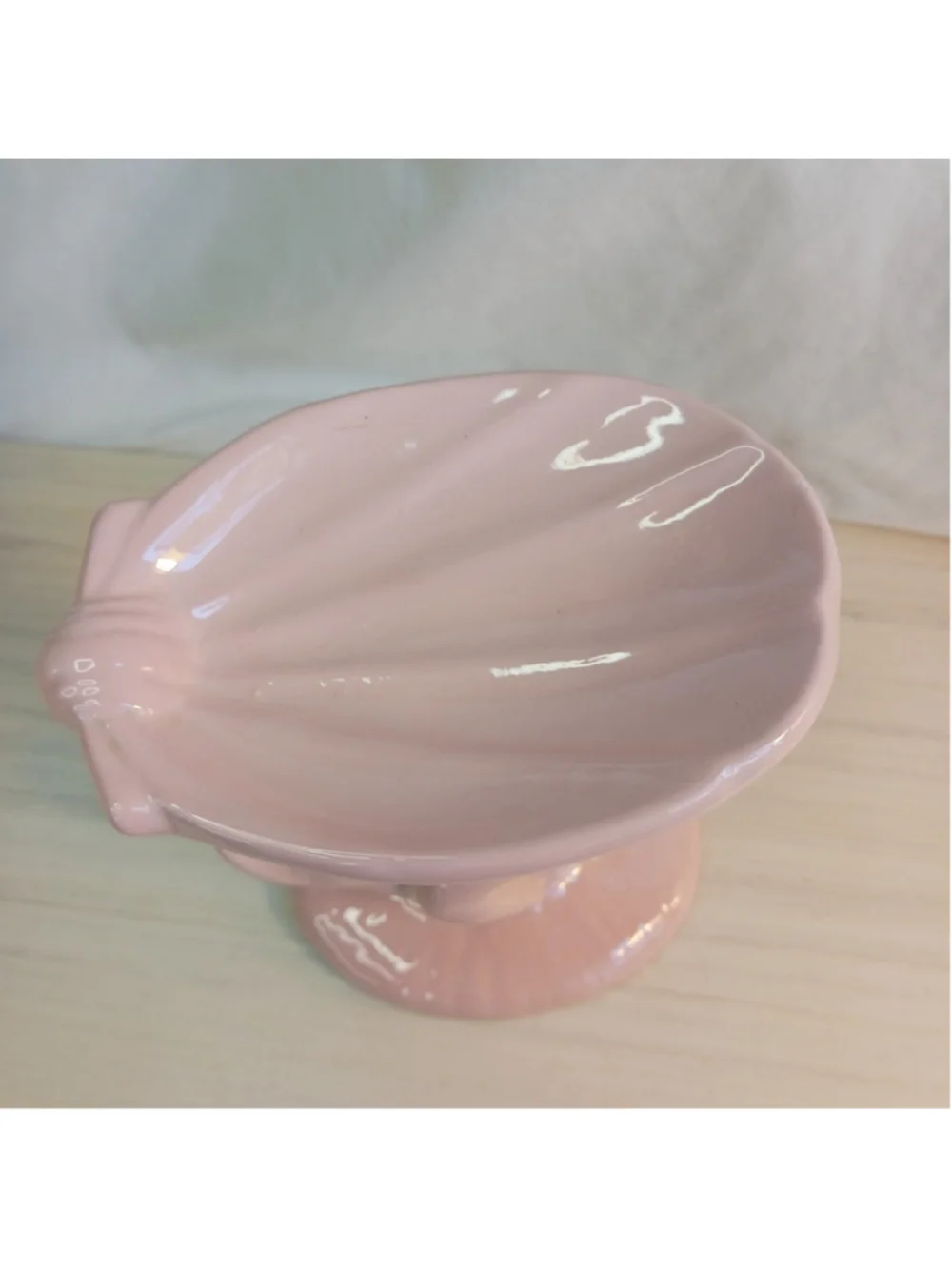 VTG MCM Holland Mold Cherub on Dolphin Pedestal Soap Dish Figurine Mid Century